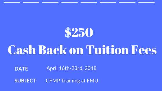 FMU Spring Enrollment for CFMP Certification