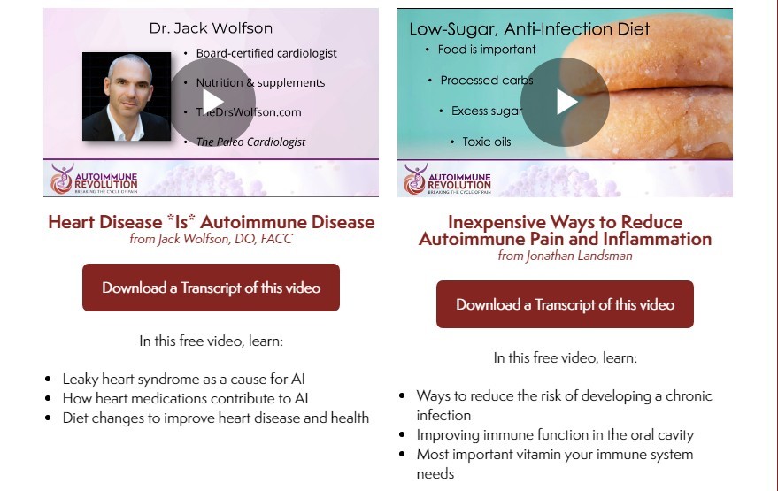 autoimmune summit free gifts