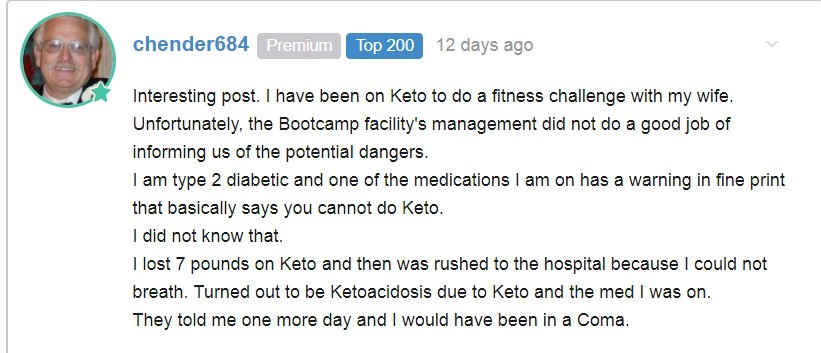 keto fitness challenge nearly killed