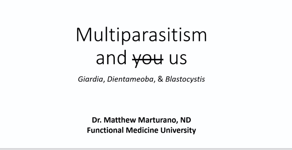 parasites and multiparasitism matt marturano webinar for FMU