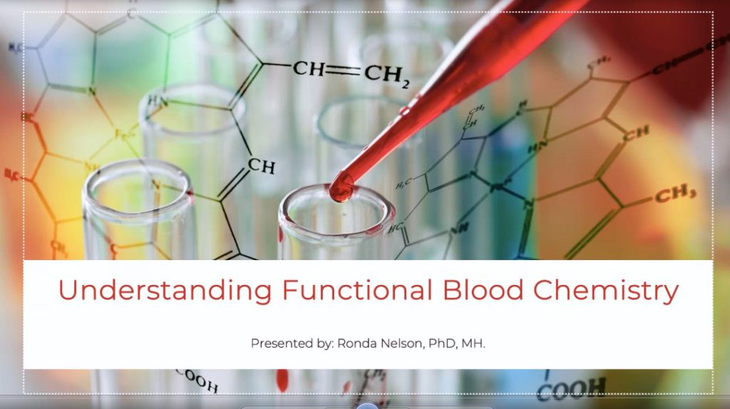understanding functional blood chemistry ronda nelson 6 part series