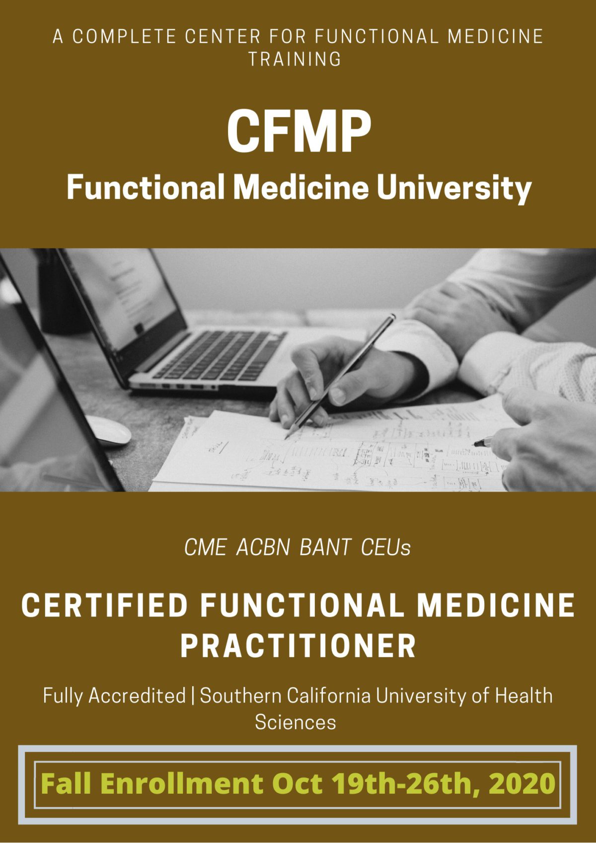 FMU Fall Enrollment for the CFMP Certified Functional Medicine Practitioner