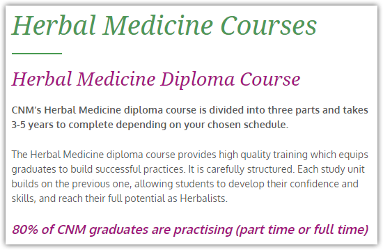master herbalist course cnm