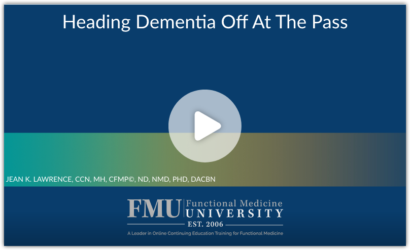 Dr Lawrence talk for FMU on Dementia